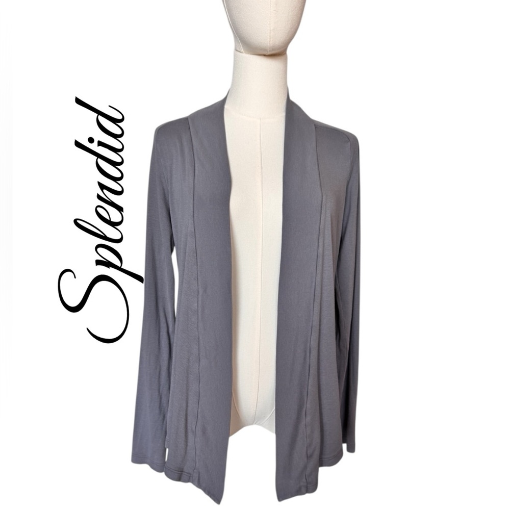 Splendid Gray Open Cardigan Size Medium